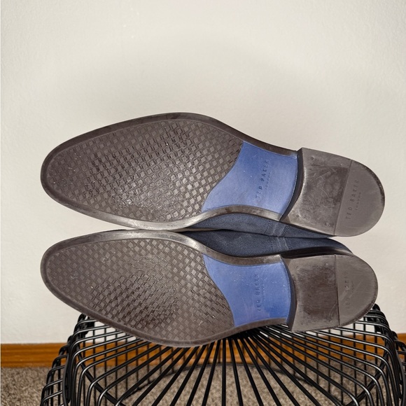 Ted Baker Travics Blue Suede Ankle Boots Size 10 - Picture 6 of 8